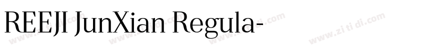 REEJI JunXian Regula字体转换